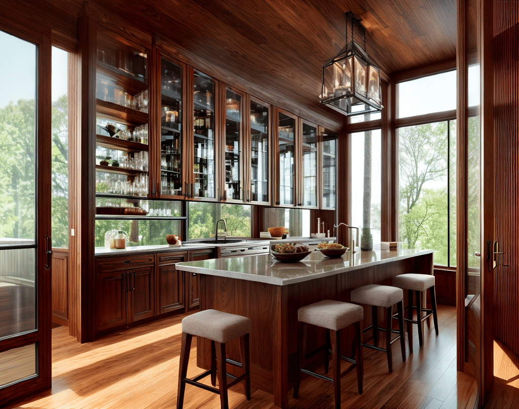 Wood and Glass - Transparency and Warmth